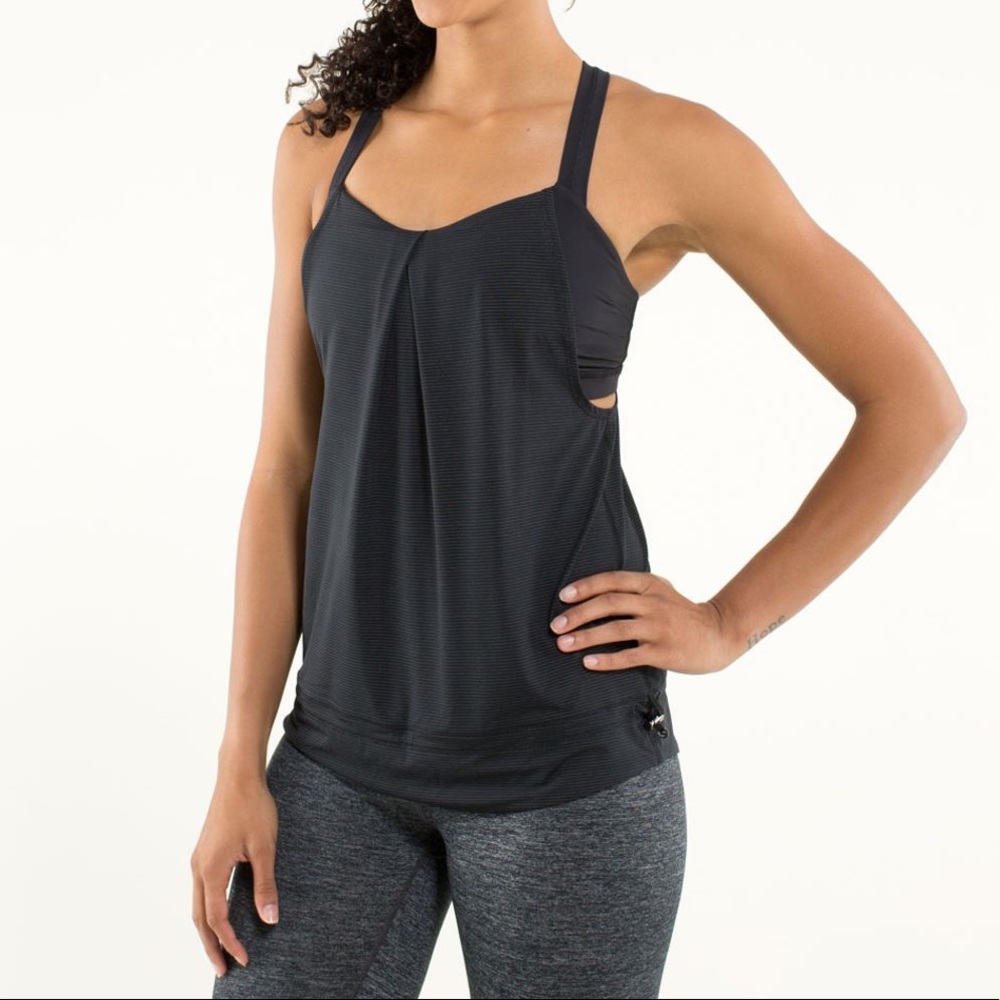LULULEMON Black Rest Less Tank Top